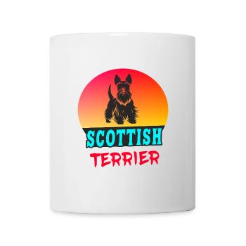 Scottish Terrerier Vintage Design - Tasse - Weiß - Vorne
