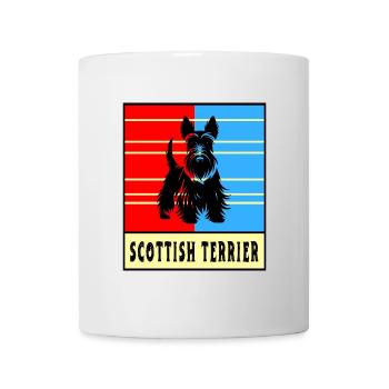 Scottish Terrier Vintage Design - Tasse - Weiß - Vorne