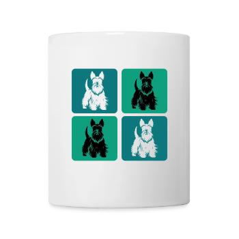 Scottish Terrier Vintage Design - Tasse - Weiß - Vorne