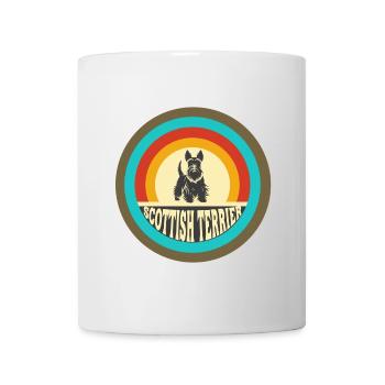 Scottish Terrier Vintage Design - Tasse - Weiß - Vorne