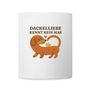 Dackelliebe kennt kein maß - Tasse - Weiß - Vorne
