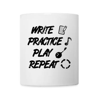 Write Practice Play Repeat - Mug - white - Front