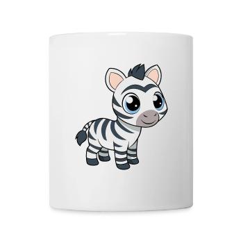 Baby Zebra with Big Blue Eyes - Mug - white - Front