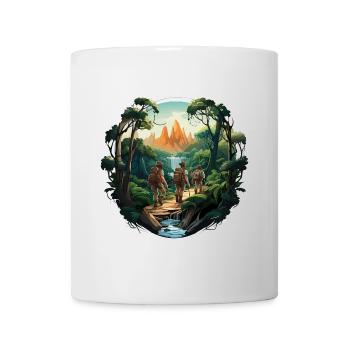 Les explorateurs de la forêt - Mug blanc - blanc - Devant