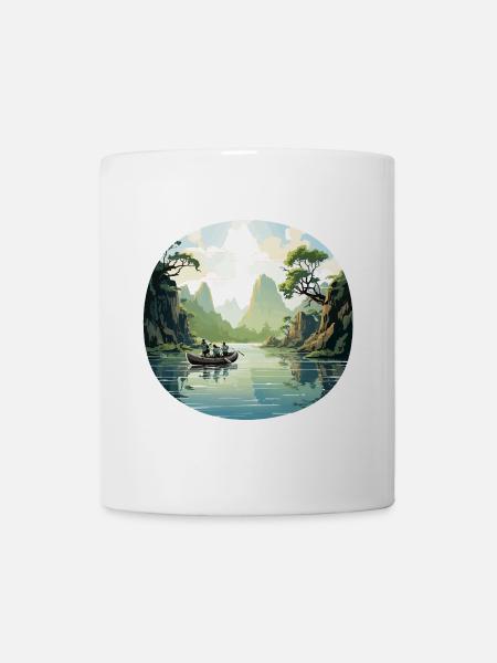 Die Flusswanderer - Tasse - Weiß