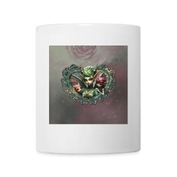 Les trois fées, compagnes du cœur magique - Mug blanc - blanc - Devant