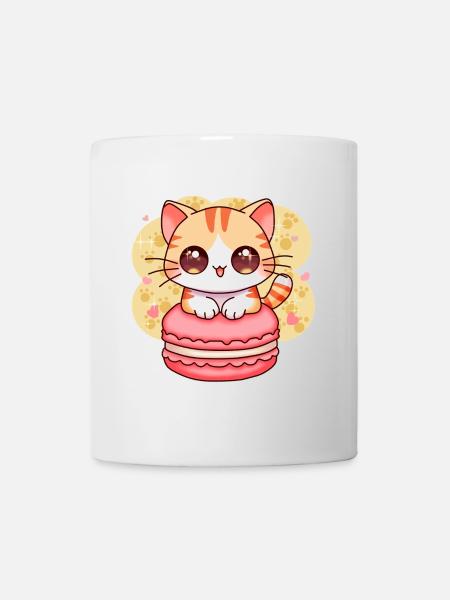chibi cat - Mug blanc - blanc