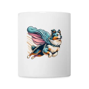 Super Dog Australian Shepherd Sheppie Gift - Mug - white - Front