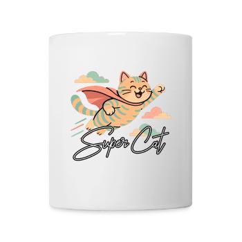 Super Cat British Shorthair Tiger Gift - Mug - white - Front