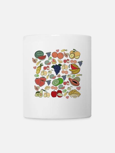 Früchte - Tasse - Weiß