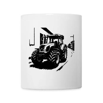 Traktor-Power Vintage - Tasse - Weiß - Vorne