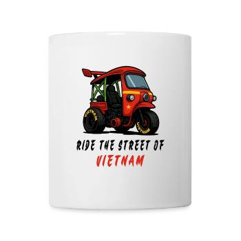 Vietnam Tuk-Tuk Racing - Mug blanc - blanc - Devant