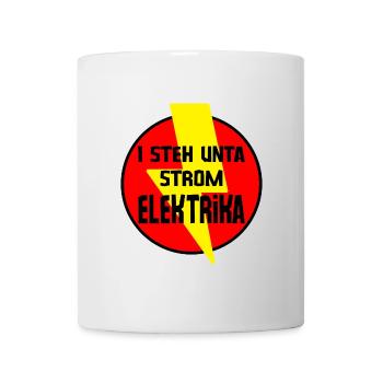 i steh unta Strom - Elektrika, Elektriker - Tasse - Weiß - Vorne