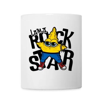 I am a Rock Star - Yellow Star Cartoon - Mug - white - Front