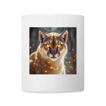 Animal Totem Cougar - Mug blanc - blanc - Devant
