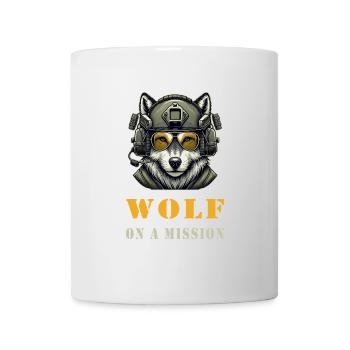 Wolf on a mission - Mug - white - Front