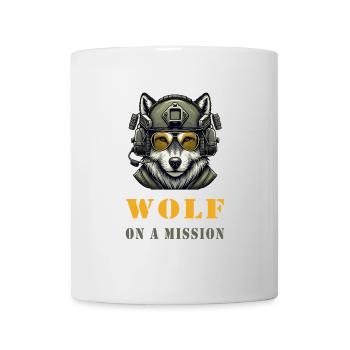 Wolf on a mission - Mug - white - Front