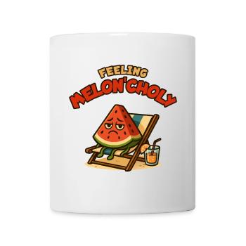 Meloncholie au soleil - Mug blanc - blanc - Devant