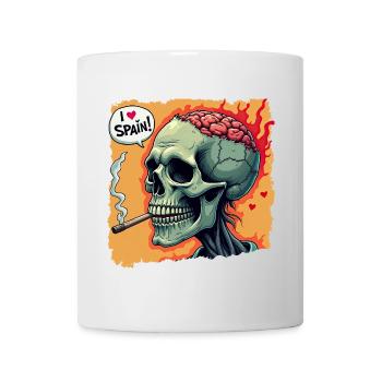 Zombie Skull – I Love Spain Design - Mug - white - Front
