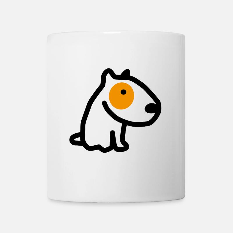 CORSO DER HUND mit orangefarbenen Augen - Tasse - Weiß