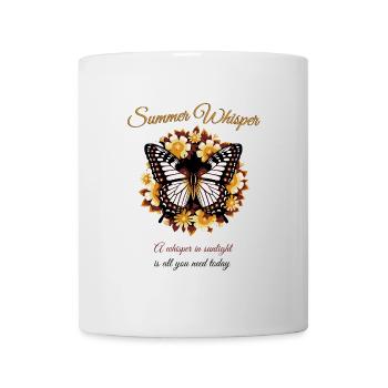 Conception de papillon de rêve d’été - Mug blanc - blanc - Devant