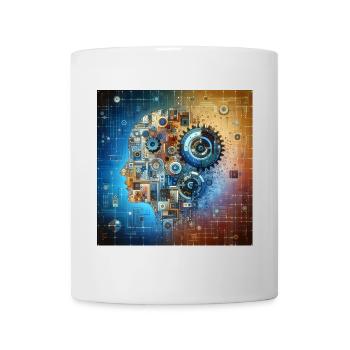 Kosmische Uhrwerk Fusion - Tasse - Weiß - Vorne
