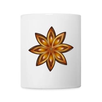 Leuchtender Sternanis – Gewürz- und Heilpflanze - Tasse - Weiß - Vorne