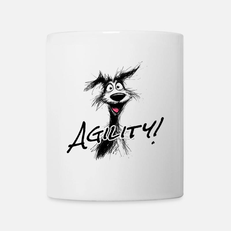 L’agilité – le sport canin - Mug blanc - blanc