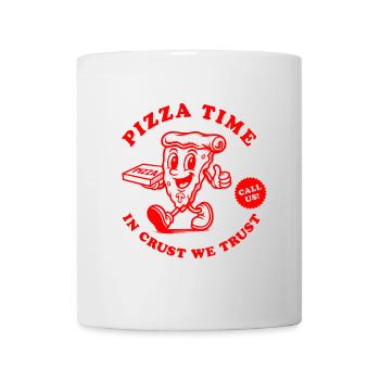 Pizza Time In Crust We Trust - Mug - white - Front