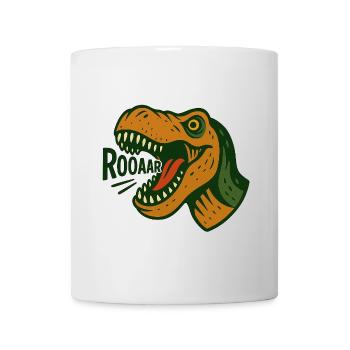 T-Rex head with loud roar - Mug - white - Front