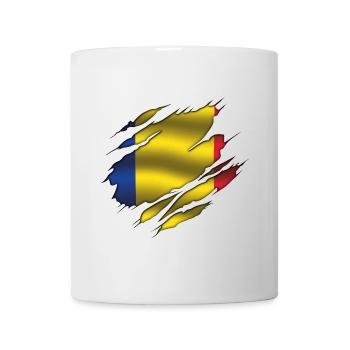 Romania Flag - Romania - Torn Flag - Mug - white - Front