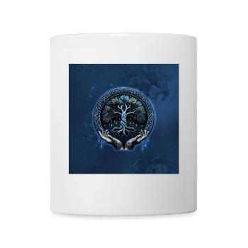 Wasser und Weisheit Der mystische keltische Baum des Lebens - Tasse - Weiß - Vorne