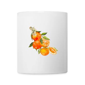 Orangen Summer Orange Trend 2025 Vintage Retro - Tasse - Weiß - Vorne
