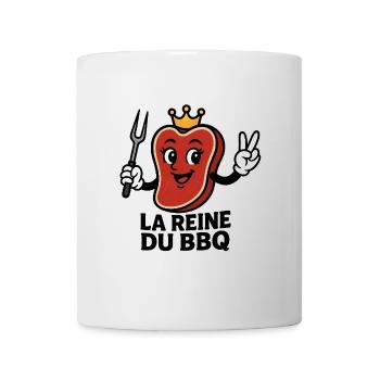 La Reine du BBQ - Mug blanc - blanc - Devant