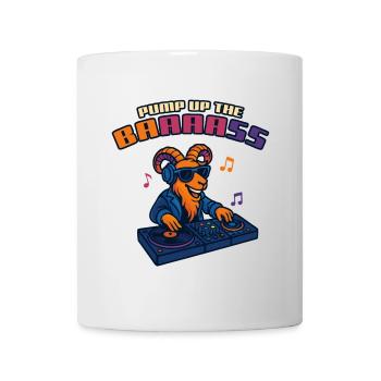 Goat DJ - Pump Up the Baaaass - Mug blanc - blanc - Devant