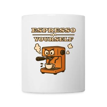 Espresso selbst - Tasse - Weiß - Vorne
