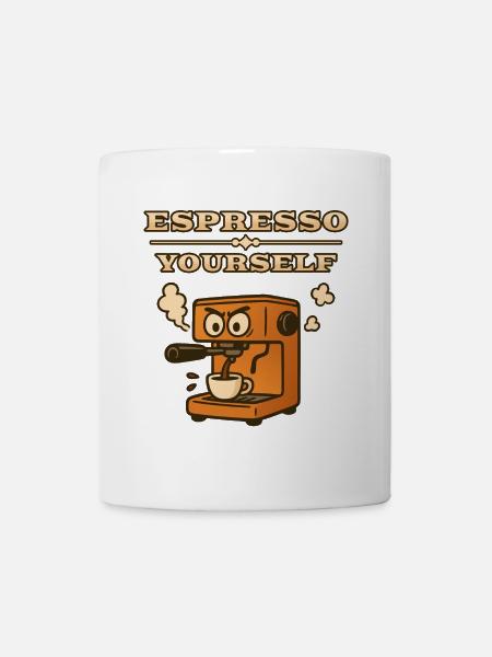 Espresso selbst - Tasse - Weiß