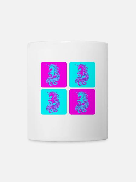 Magisches Einhorn Pop Art - Tasse - Weiß