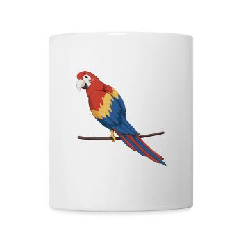 Papagei - Tasse - Weiß - Vorne