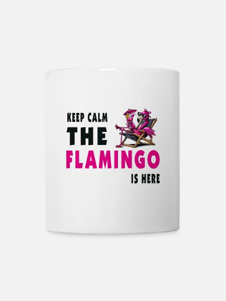 Keep Calm – Flamingo Style - Tasse - Weiß