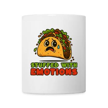 Des tacos remplis d’émotion - Mug blanc - blanc - Devant