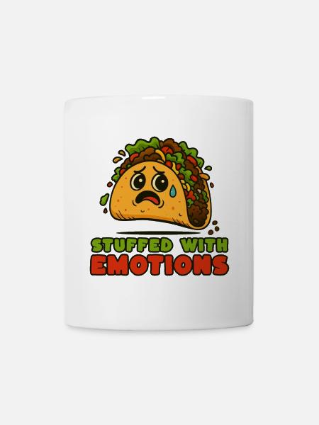 Tacos voller Emotionen - Tasse - Weiß
