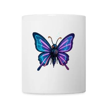 Neon Wings Metal Butterfly - Mug - white - Front