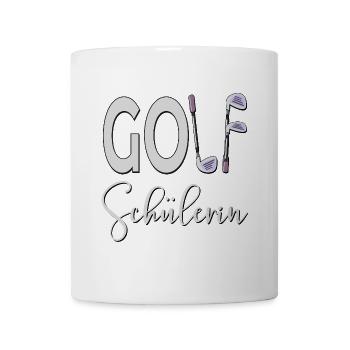 GOLFSCHÜLERIN GOLFSPORT ANFÄNGERIN - Tasse - Weiß - Vorne