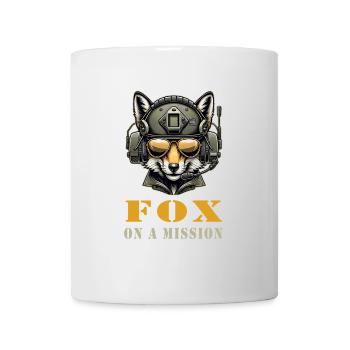 Fox in Mission / Military - Mug - white - Front