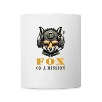 Fox in Mission / Military - Mug - white - Front