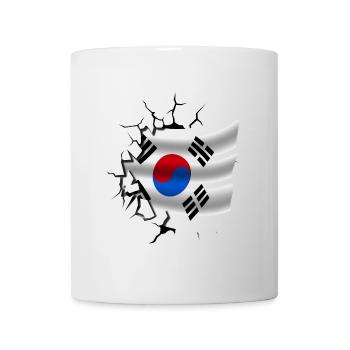 Flag of Korea - Korea - Flag Broken Design - Mug - white - Front