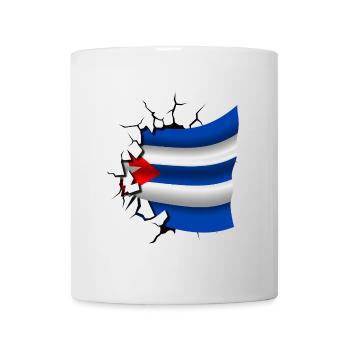 Flag of Cuba - Cuba - Flag Broken Design - Mug - white - Front