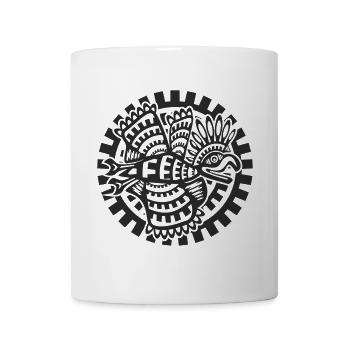 aigle aztèque - Mug blanc - blanc - Devant
