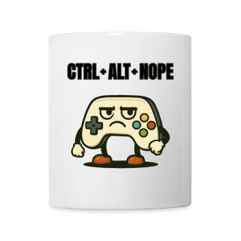 CTRL ALT NOPE Controller-Meme - Tasse - Weiß - Vorne